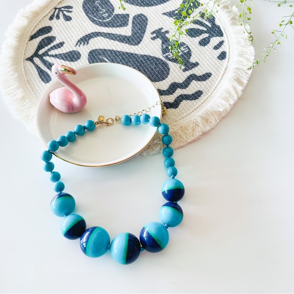 Kate Spade Bowery Ball Necklace Blue